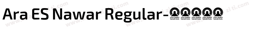 Ara ES Nawar Regular字体转换